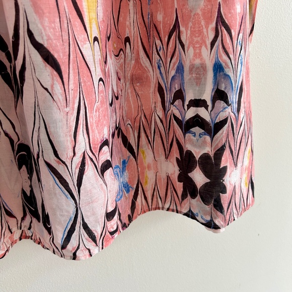 J. Crew Factory Off the Shoulder Ruffled Marble Print Top Size XS - Picture 4 of 9